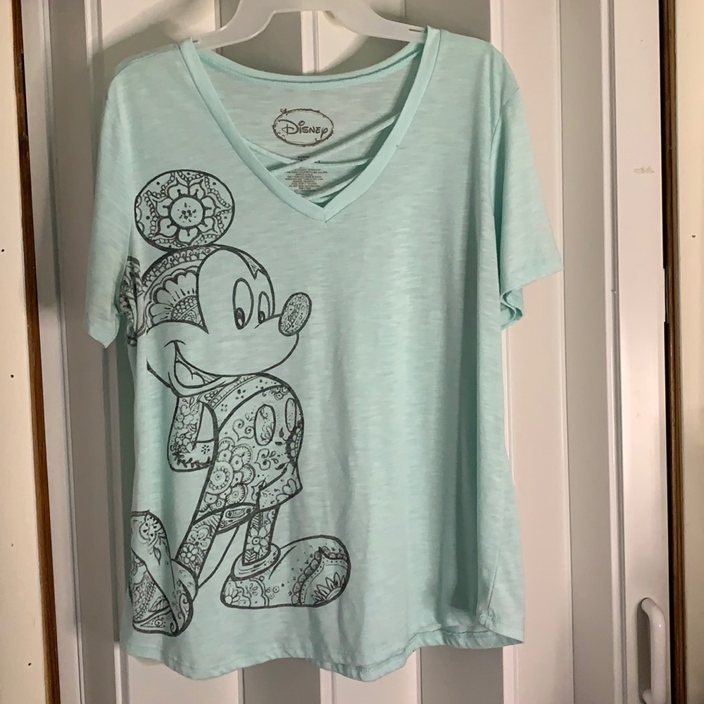 Light Blue Disney Mickey Shirt